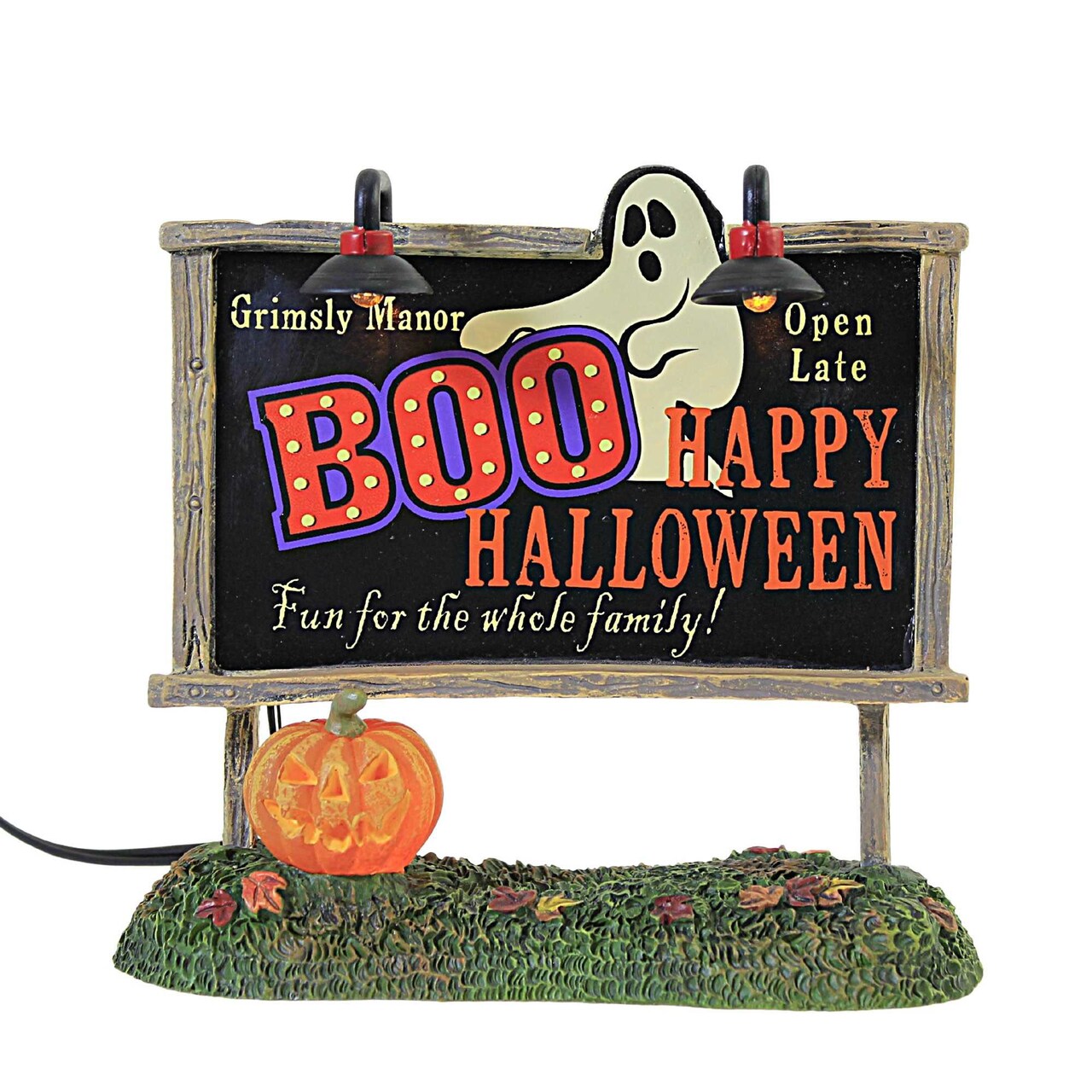 Department 56 Villages 4.5 Inch Lit Ghost Billboard Halloween Halloween Village , Halloween Village Accessory